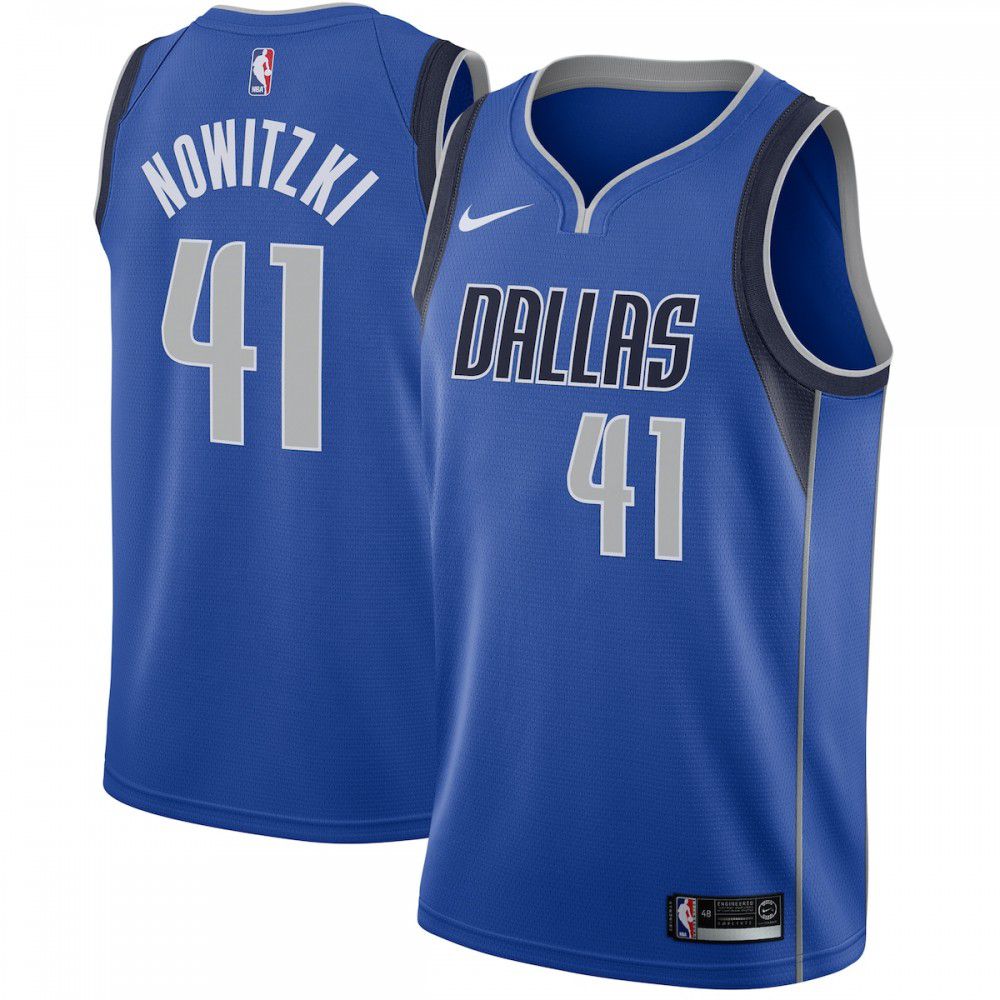 Dirk Nowitzki Dallas Mavericks Swingman Jersey Royal - Icon Edition-Pro Kit Vault | Brand New 26/27 Sports Jerseys